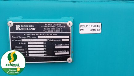 Manure spreader Rolland RT175 - 12