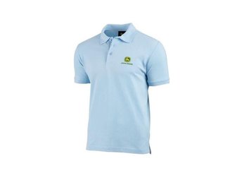 VÊTEMENTS - VETEMENTS DE TRAVAIL - POLO BLEU CLAIR JOHN DEERE TAILLE L
