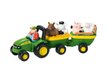 JOUETS - JOUETS - JOUET CHARETTE A FOIN AVEC EFFET SONORE JOHN DEERE