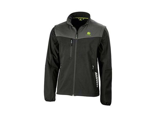 VÊTEMENTS - CHAUSSURES BOTTES - VESTE SOUPLE NOIRE A MANCHES ZIPPEESTAILLE M JOHN DEERE