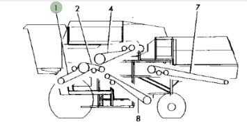 MOISSON - PIECES GRANDES CONSO - COURROIE CONVOYEUR PRINCIP2064